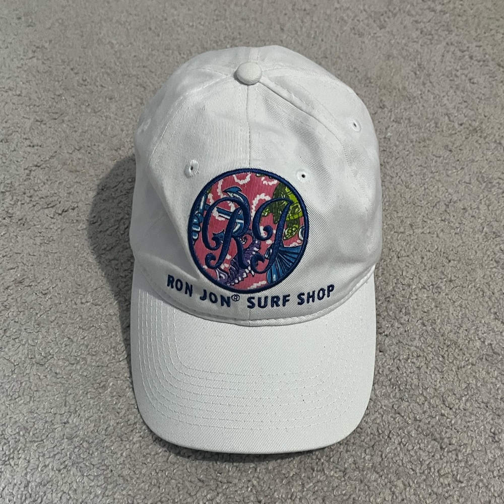 white ron jon surf shop hat